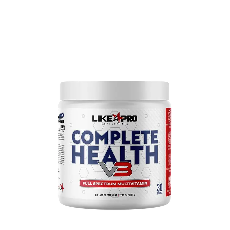 Like A Pro Complete Health Vitamins and Organ Support v3 - Dietary Supplement