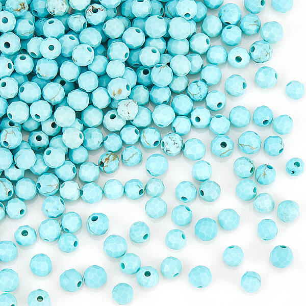 240Pcs Natural Howlite Beads
