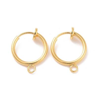 304 Stainless Steel Clip-on Earring Findings
