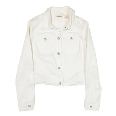 DKNY Denim Jacket White Womens S