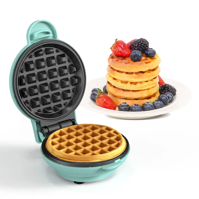 Crownful Mini Waffle Maker, 4 Inch, Non-Stick Waffle Maker for Familes and Kids, Cooking Breakfast, Desserts, Sandwiches, Egg...