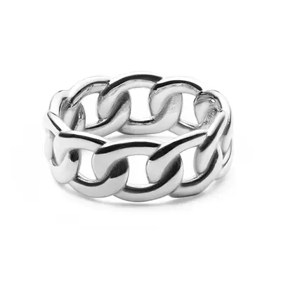 Daniel Wellington Elegante Anello In Acciaio Con Catena Spessa Dw0040084 - Circuito: 56 Mm