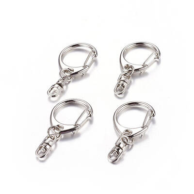 Zinc Alloy Keychain Clasp Findings