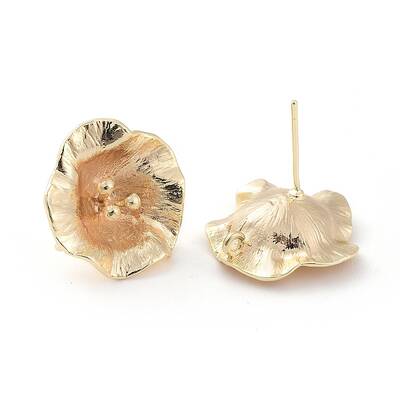 Brass Stud Earring Findings