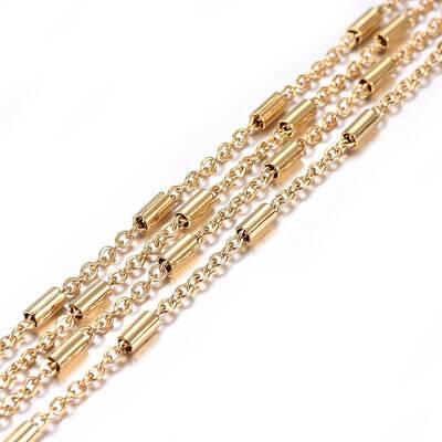 Handmade Ion Plating(IP) 304 Stainless Steel Link Chains