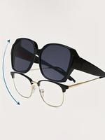 Unisex Minimalist Fit-over Thin Sunglasses, Fashionable Frames Trendy Casual Sunglasses, Summer Trendy Sunglasses for Men, Mo...