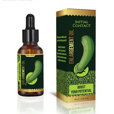 Initial contact Oil Men’s Essential Body Care Revitalizing & Nourishing Massage Oil 10 ml Lightweight with Premium Botanica...