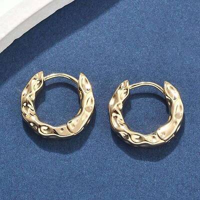 Brass Hoop Earrings