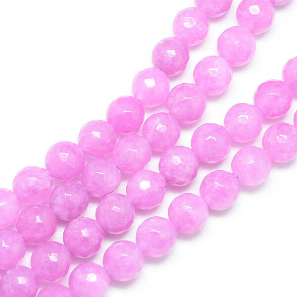 Natural White Jade Bead Strands