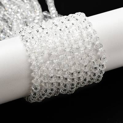 Transparent Glass Beads Strands