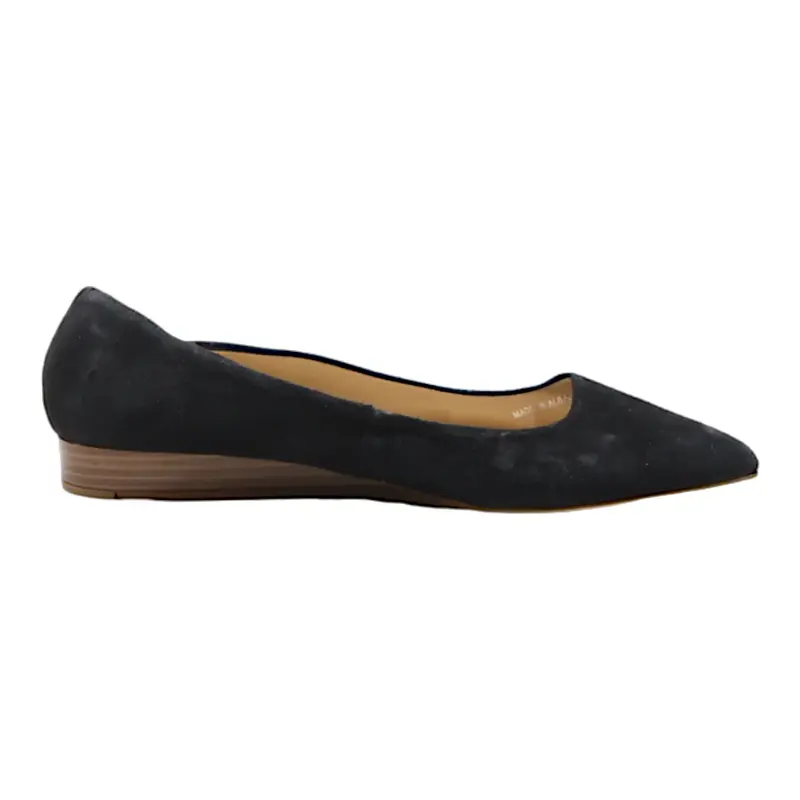 BATA Pump Heels Black Leather Womens UK 6