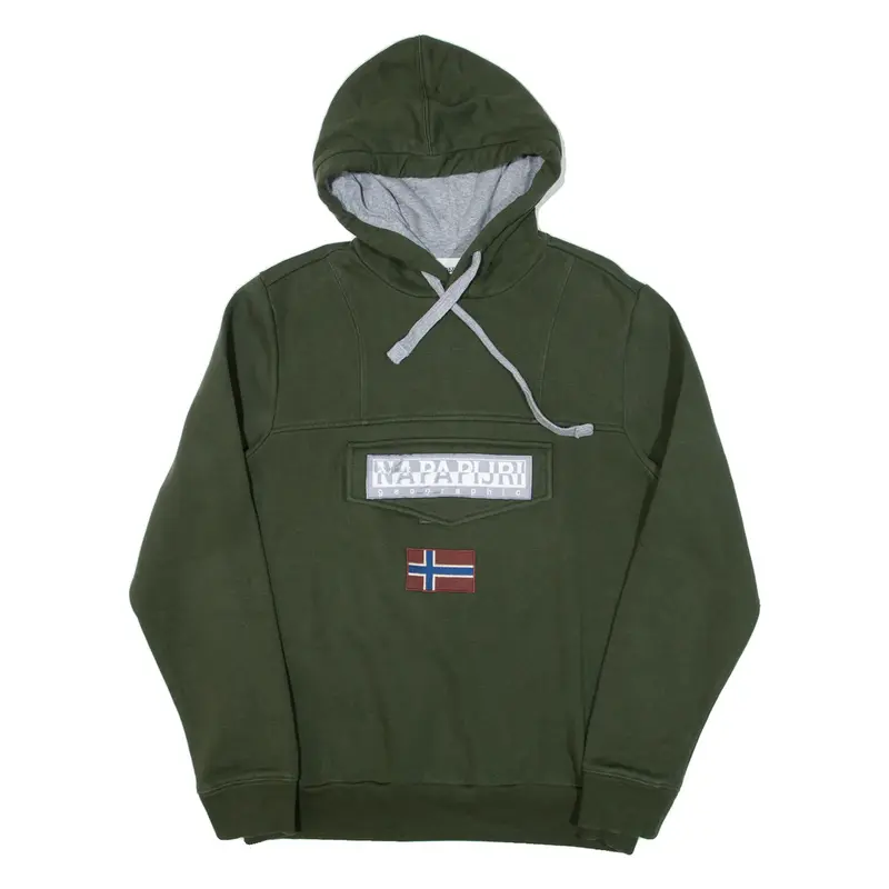 NAPAPIJRI Mens Green Hoodie M