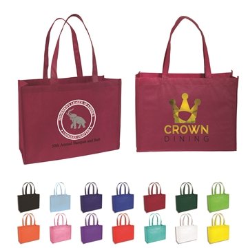 150 Custom Standard Non-Woven Tote Bag - Recycled & Reinforced