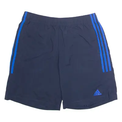 ADIDAS Mens Sports Shorts Blue L W30