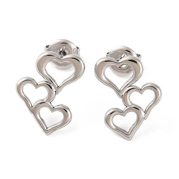 Non-Tarnish 304 Stainless Steel Stud Earrings