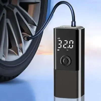 Mini Car Tire Inflator Air Pump with Digital Display, Electric Tire Inflator, Car Tire Air Compressor, Cordless Car Tires I...