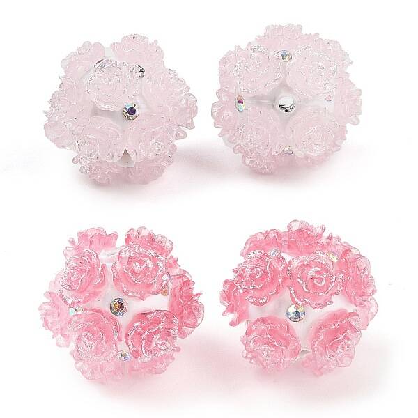 Acrylic Handmade Luminous Polymer Clay Rhinestone Beads