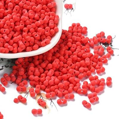 Rubberized Style Glass Seed Beads
