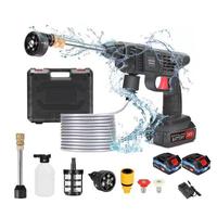 Cordless Pressure Washer Gun Pump Kit , 550W Multi-Nozzle Electric Battery Power Washer, Portable Pressure Washer With 6-in-1...