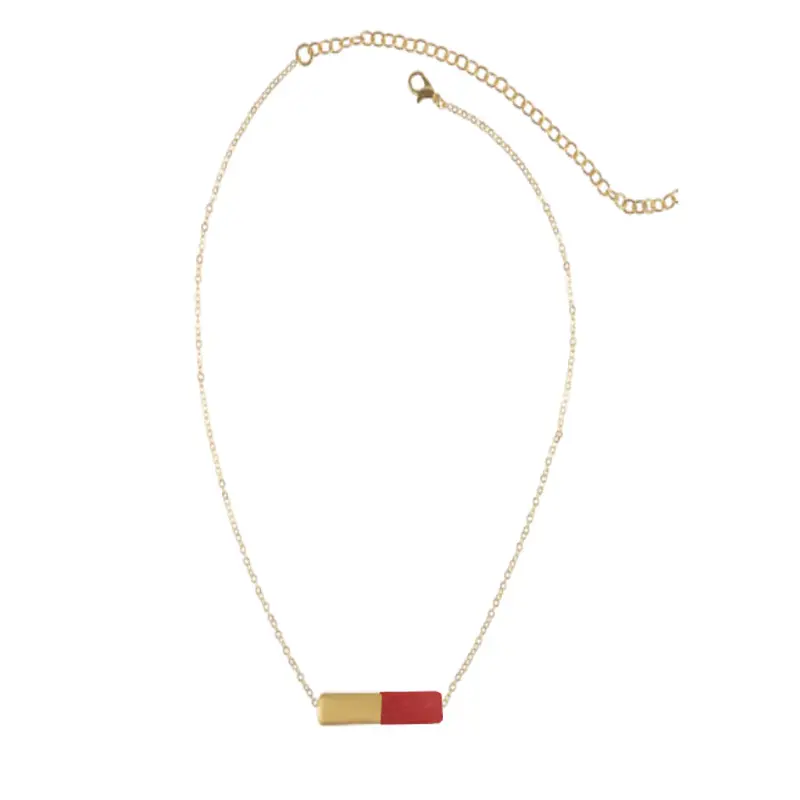 Oro Bar Necklace - Aqua Sky