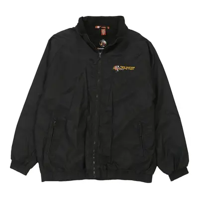 Harriton Fleece Jacket - XL Black Nylon Blend