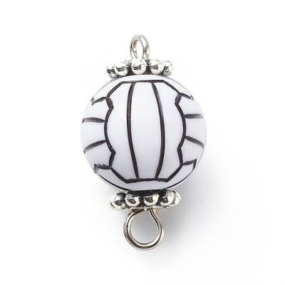 Acrylic Basketball Connector Charms