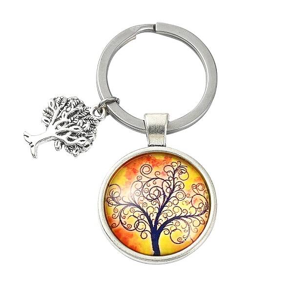 Alloy Glass Keychains
