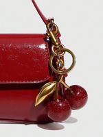 Cherry Design Bag Keychain, Cute Bag Charm for Women & Girls, Fashion Bag Pendant for Daily Use, Trendy All-match & Exquisite...