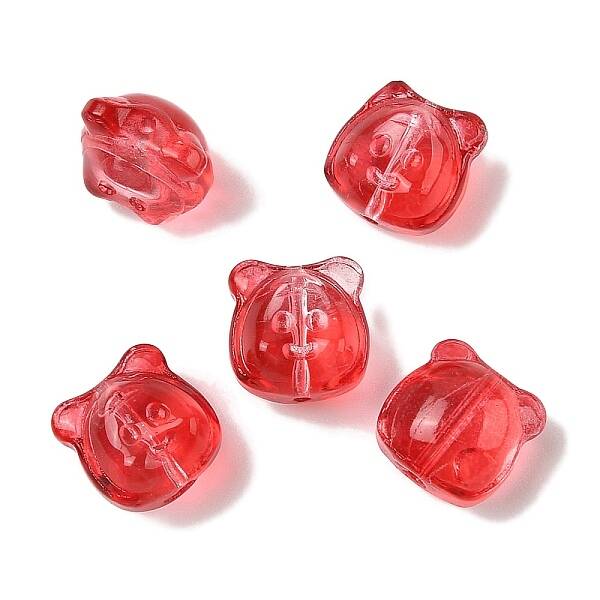 Transparent Spray Paint Glass Beads