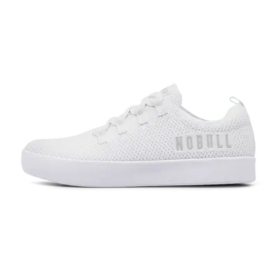 NOBULL Women's Recs Knit Shoe in White - Casual Sneaker, Training Footwear