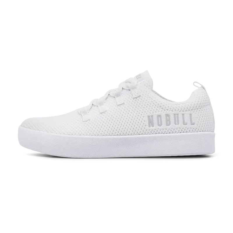 NOBULL Women's Recs Knit Shoe in White - Casual Sneaker, Training Footwear