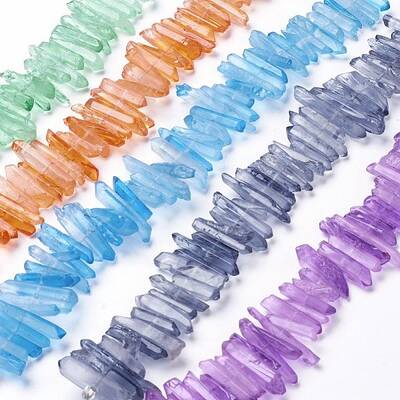 Natural Quartz Crystal Beads Strands