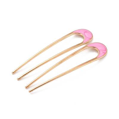 Alloy Enamel Hair Forks