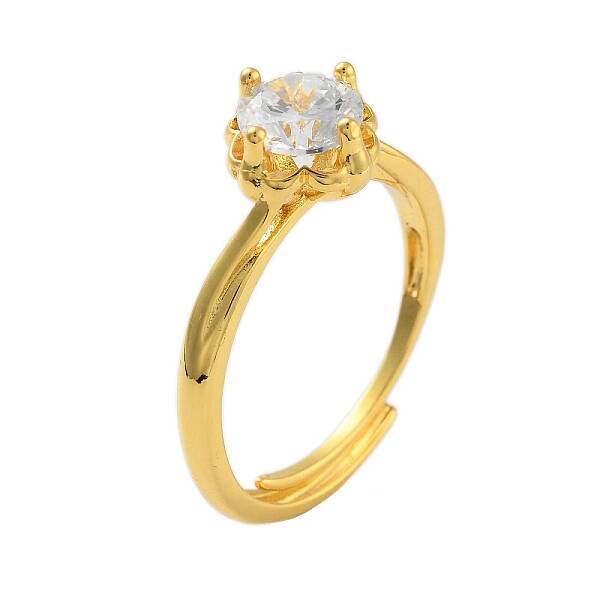 Clear Cubic Zirconia Adjustable Rings