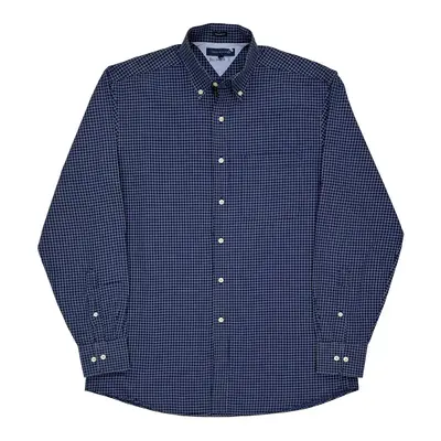 Tommy Hilfiger Checked Shirt - Medium Blue Cotton