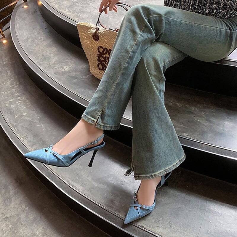 CHIKO Kahlani Pointy Toe Stiletto Slingback Shoes