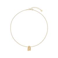 Mini Balloon Initial Necklace - Puffy Bubble Letter Necklace Design with 18K Gold Plated Finish, Ideal for Everyday Wear