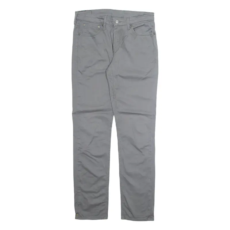 LEVI'S 511 Mens Trousers Grey Regular Tapered W33 L34