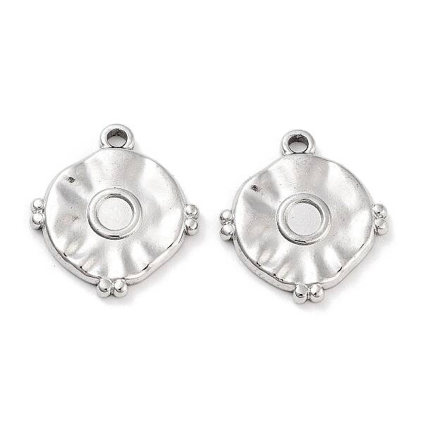 Non-Tarnish 304 Stainless Steel Pendant Cabochon Settings