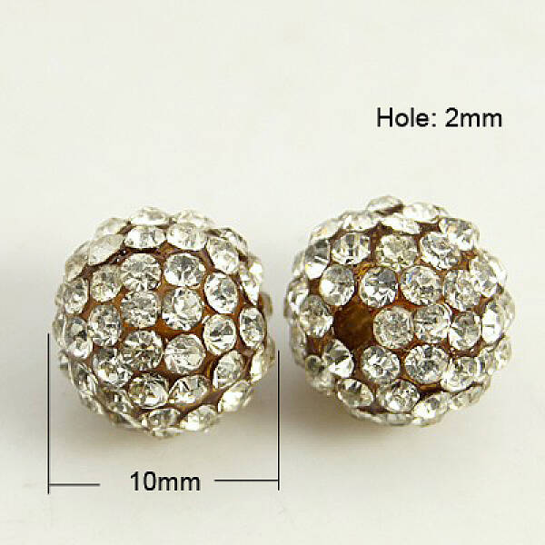 Resin Rhinestone Beads