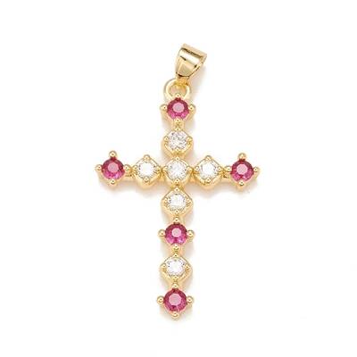 Brass Micro Pave Cubic Zirconia Pendants