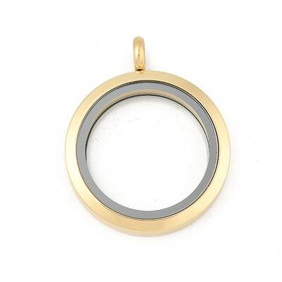 304 Stainless Steel Floating Locket Pendants