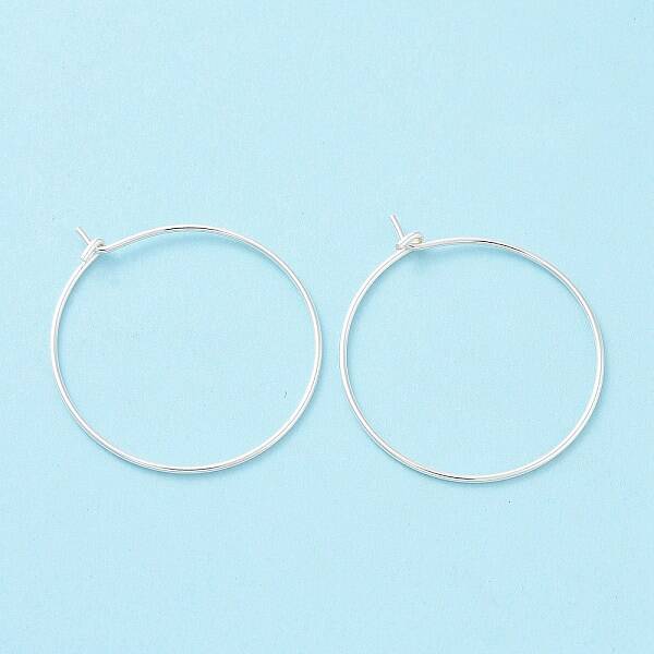 925 Sterling Silver Hoop Earring Findings