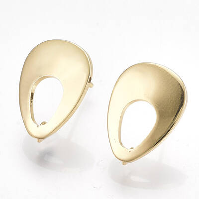 Brass Stud Earring Findings