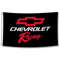 ENMOON Flag for Chevrolet Racing Chevy (3x5ft, Vivid Color, 150D Poly) Motivational Flag UV protection Fade HD Printing Two B...