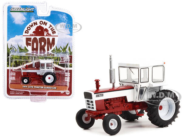 1974 2270 Tractor Closed Cab Red and White \