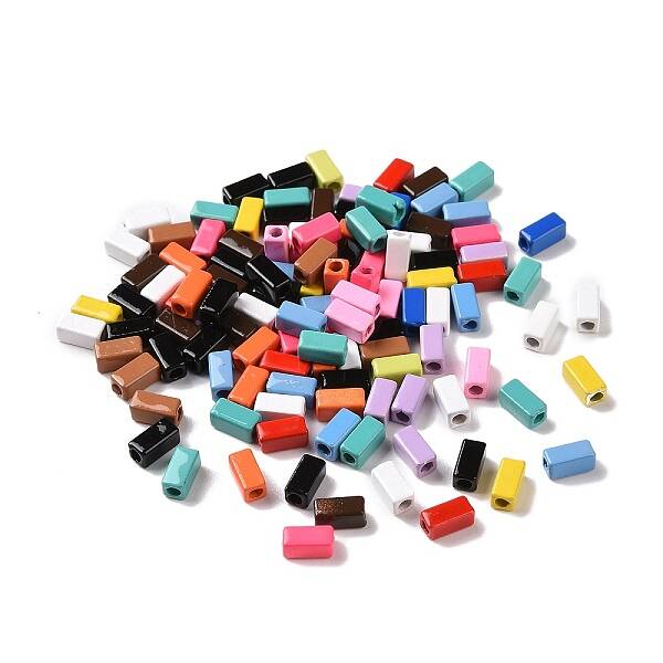 Spray Painted Alloy Beads