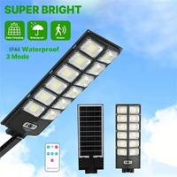 504 LED Outdoor Solar Street Light - High-Power, Waterproof IP65, Dusk To Dawn, Wide Angle 6500K, Motion Sensor, Remote Contr...