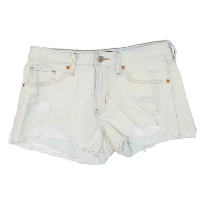 ABERCROMBIE & FITCH Distressed Womens Denim Shorts White M W30