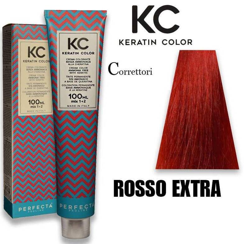 Kc Keratin Crema Color 100 Ml Rosso